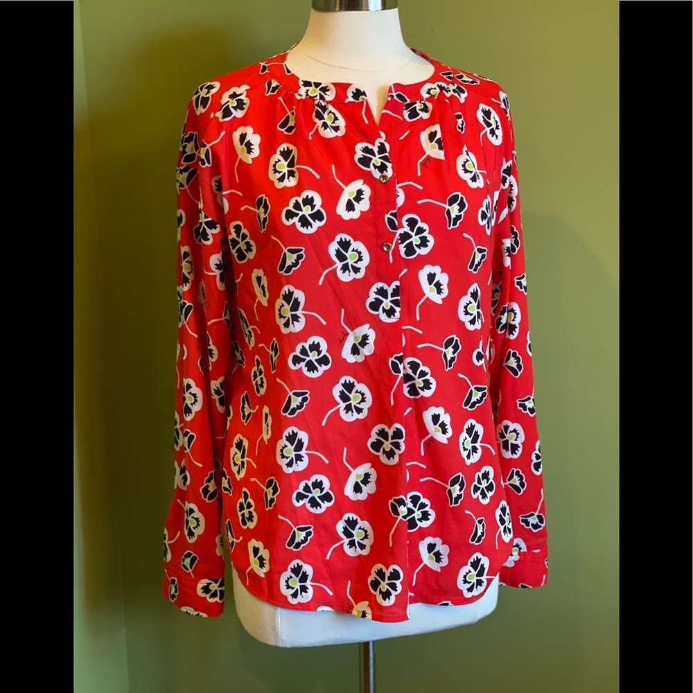 EUC floral print Juicy Couture blouse